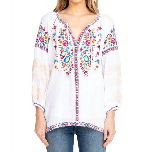 johnny was allegra peasant blouse